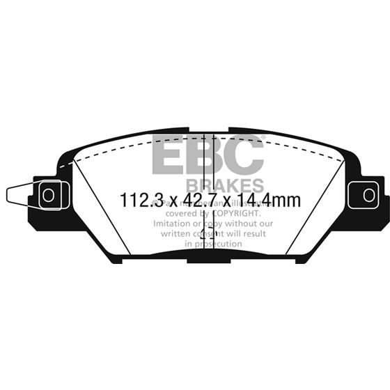 EBC Ultimax OEM Replacement Brake Pads (UD1846)-4