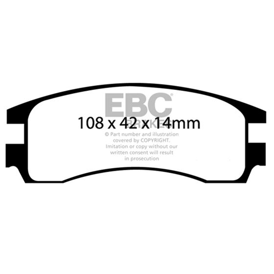 EBC Ultimax OEM Replacement Brake Pads (UD714)-4