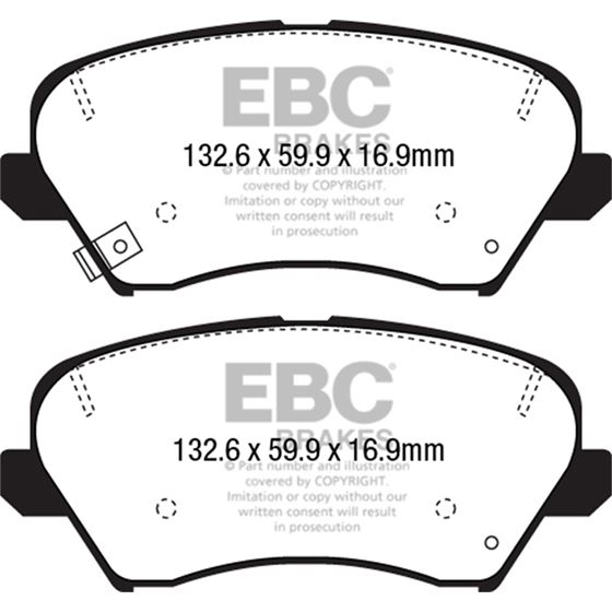 EBC Ultimax OEM Replacement Brake Pads (UD1828)-4