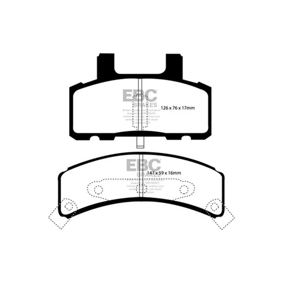 EBC Ultimax OEM Replacement Brake Pads (UD369)-4