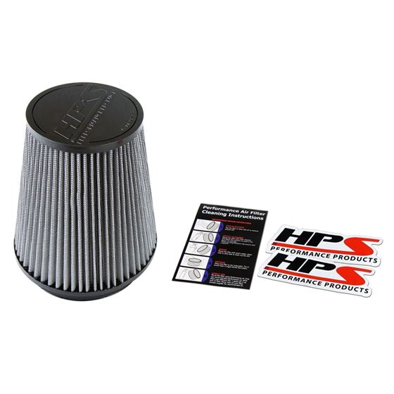 HPS High Flow Performance Air Filter,6" Fla-4