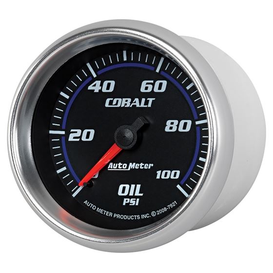 AutoMeter Cobalt 66mm 0-100 PSI Oil Pressure Gau-2