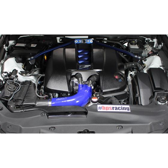 HPS Blue Reinforced Silicone Post MAF Air Intake-2