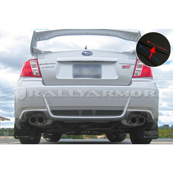 Rally Armor Black Mud Flap/Red Logo for 2011-201-2