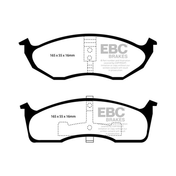 EBC Ultimax OEM Replacement Brake Pads (UD730)-4