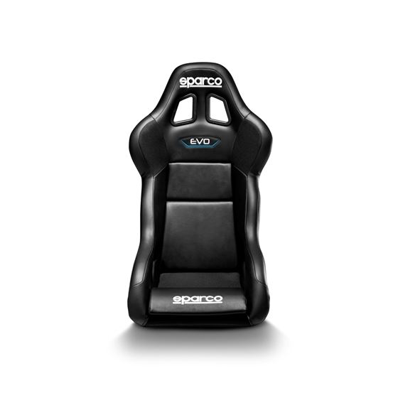 Sparco EVO QRT Racing Seats, Black/Black Leather-2