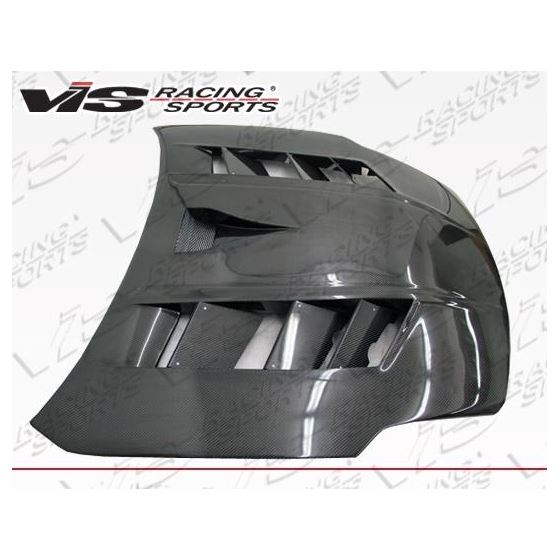 VIS Racing Sniper Style Black Carbon Fiber Hood-2