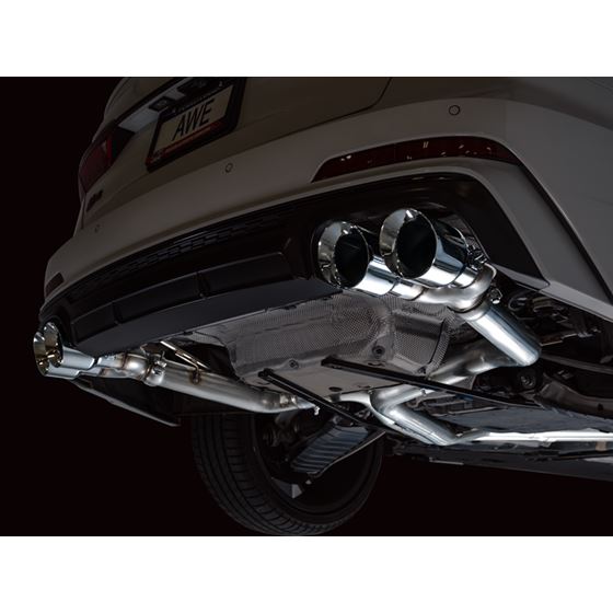 AWE Tuning Track Edition Exhaust - Chrome Silve-2