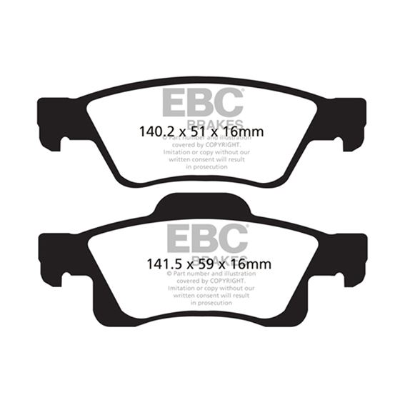 EBC Ultimax OEM Replacement Brake Pads (UD1498)-4