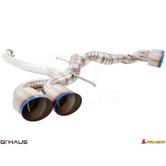 GTHAUS GT Racing Exhaust (Dual Side)- Titanium-2