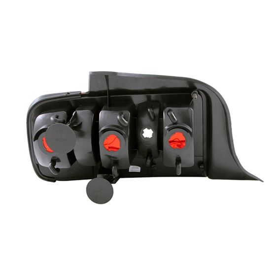ANZO 2005-2009 Ford Mustang Taillights Red/Clear-2