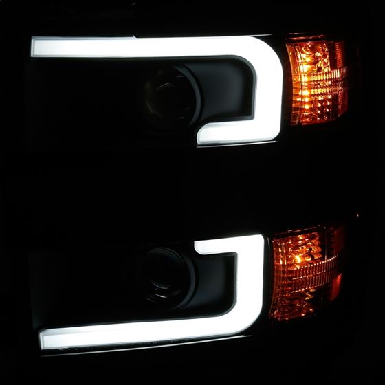 Projector Headlights With Plank Style Design Bla-2
