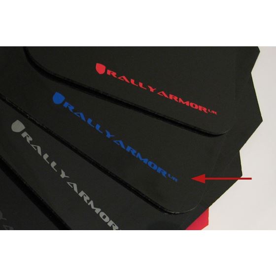 Rally Armor Black Mud Flap/Blue Logo for 2002-20-2