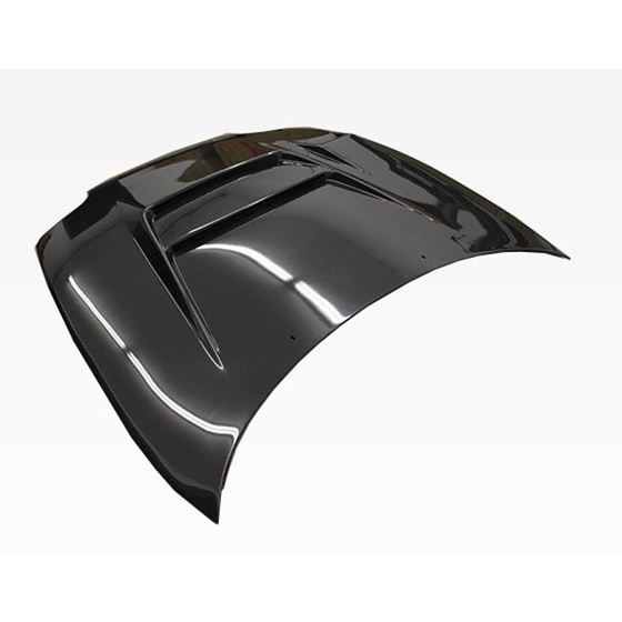 VIS Racing V Line Style Black Carbon Fiber Hood-2