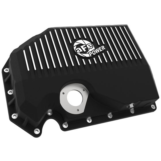 aFe POWER Pro Series Engine Oil Pan Black w/ Mac-2