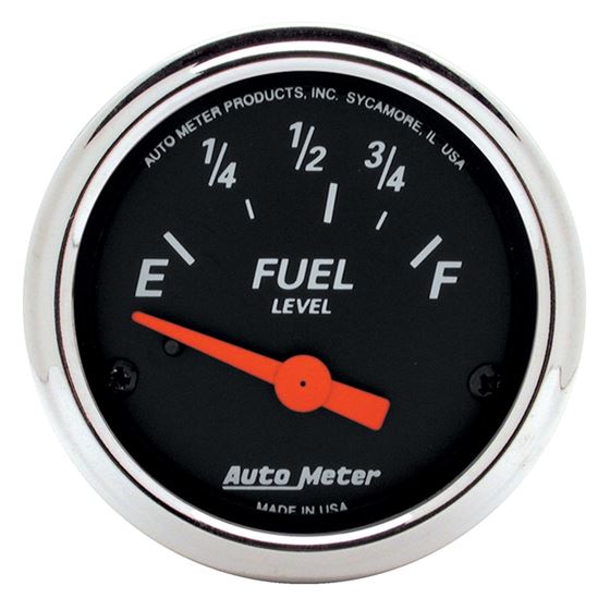 AutoMeter Designer Fuel Level Gauge 2-1/16in Ele-2