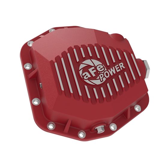 aFe Pro Series Rear Differential Cover Red w/ Ma-2