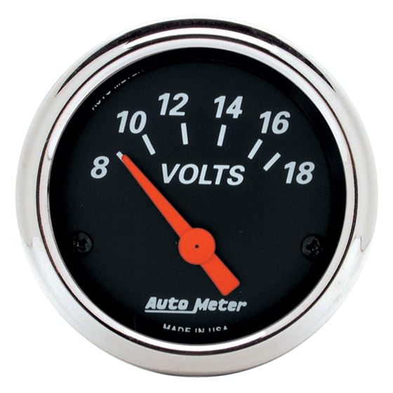 AutoMeter Designer Black 2 1/16in 18 Volt Electr-2