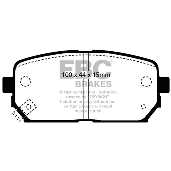 EBC Ultimax OEM Replacement Brake Pads (UD1296)-4