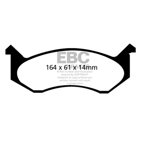 EBC Ultimax OEM Replacement Brake Pads (UD269)-4