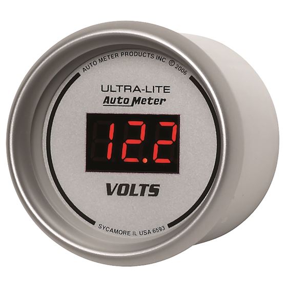 AutoMeter Ultra-Lite 2-1/16in 8-18 Volts Digital-2