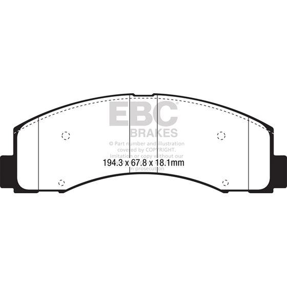 EBC Ultimax OEM Replacement Brake Pads (UD2087)-4