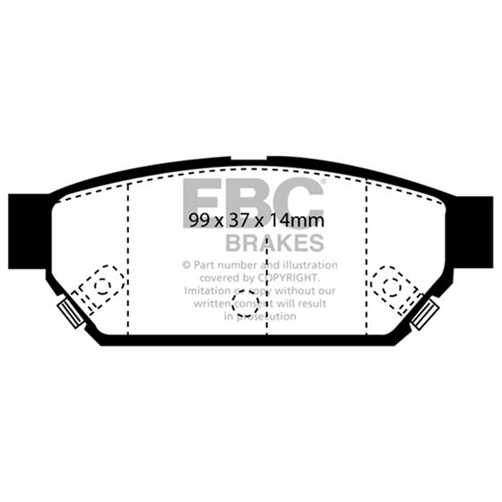 EBC Ultimax OEM Replacement Brake Pads (UD596)-4