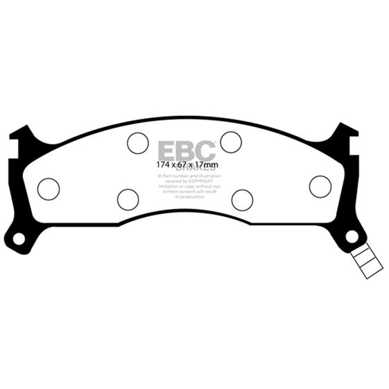 EBC Ultimax OEM Replacement Brake Pads (UD670)-4