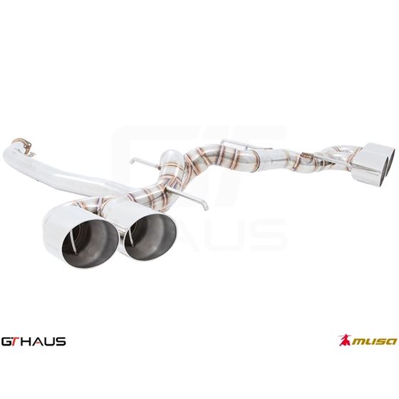 GTHAUS GT Racing Exhaust (Dual Side)- Stainless-2