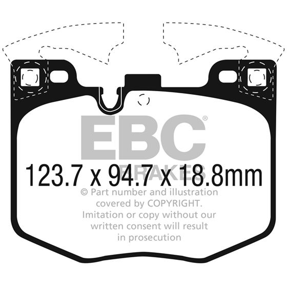 EBC Bluestuff NDX Full Race Brake Pads (DP52302-4
