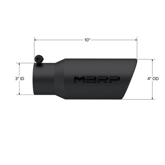 MBRP Tip. 4in. O.D. Angled Rolled End. 3in. let-2