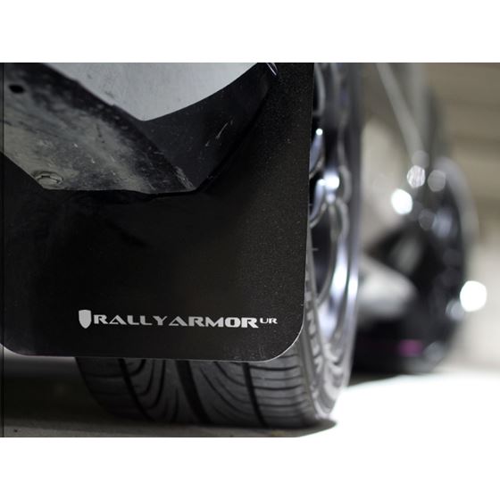 Rally Armor Black Mud Flap/White Logo for 2012-2-2