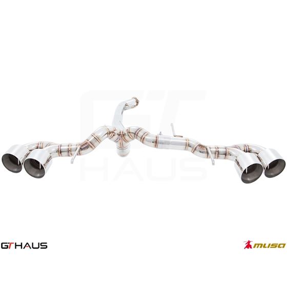 GTHAUS GT Racing Exhaust (Dual Side)- Stainless-4