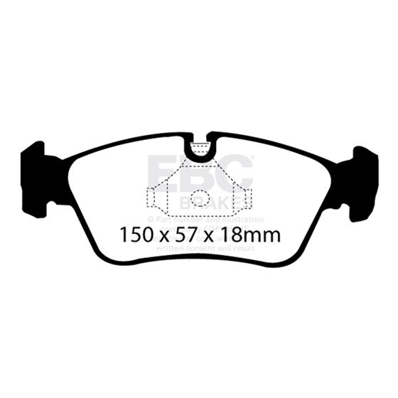 EBC Ultimax OEM Replacement Brake Pads (UD781)-4