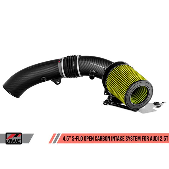 AWE 4.5" S-FLO Open Carbon Intake System f-4