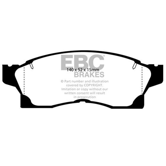 EBC Ultimax OEM Replacement Brake Pads (UD489)-4