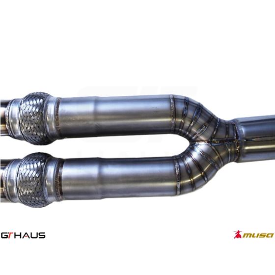 GTHAUS Straight Pipe Mid Section 90mm piping- Ti-4