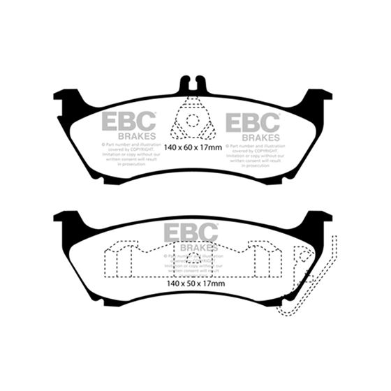 EBC Ultimax OEM Replacement Brake Pads (UD875)-4