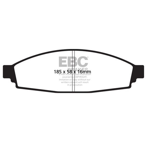 EBC Ultimax OEM Replacement Brake Pads (UD953)-4