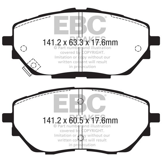 EBC Ultimax OEM Replacement Brake Pads (UD2065)-4