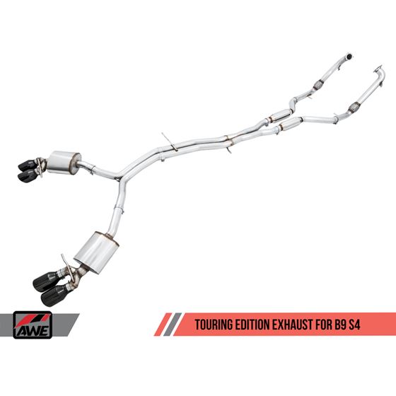 AWE Touring Edition Exhaust for Audi B9 S4 - Di-4