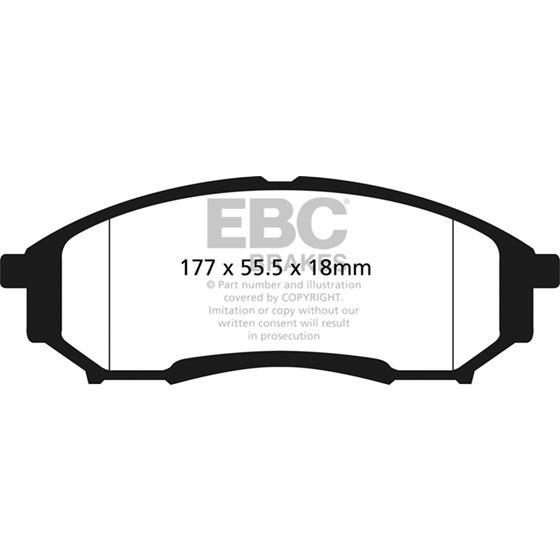 EBC Ultimax OEM Replacement Brake Pads (UD1068)-4