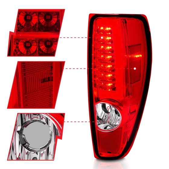 Anzo LED Tail Light Assembly for 2004-2012 Chevr-2
