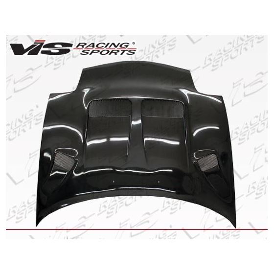 VIS Racing KS Style Black Carbon Fiber Hood-2