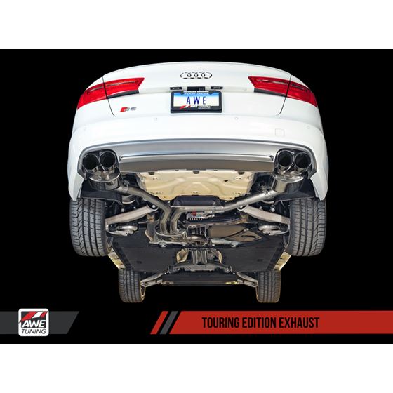 AWE Touring Edition Exhaust for Audi C7 S6 4.0T-4