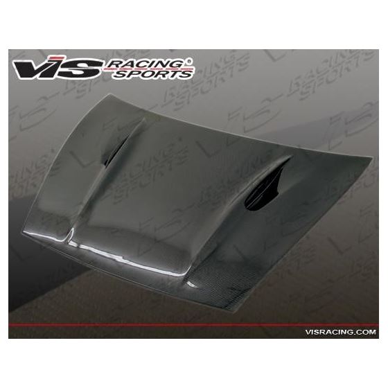 VIS Racing A Tech Style Black Carbon Fiber Hood-2