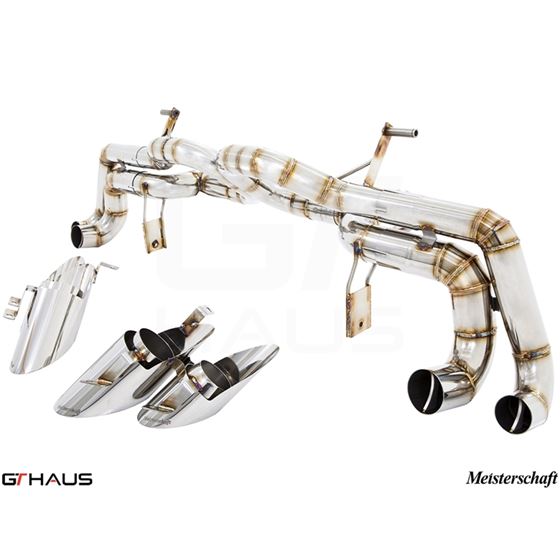 GTHAUS Super GT Racing Exhaust- Stainless- LA041-2