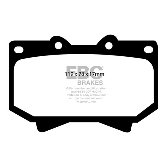 EBC Ultimax OEM Replacement Brake Pads (UD812)-4