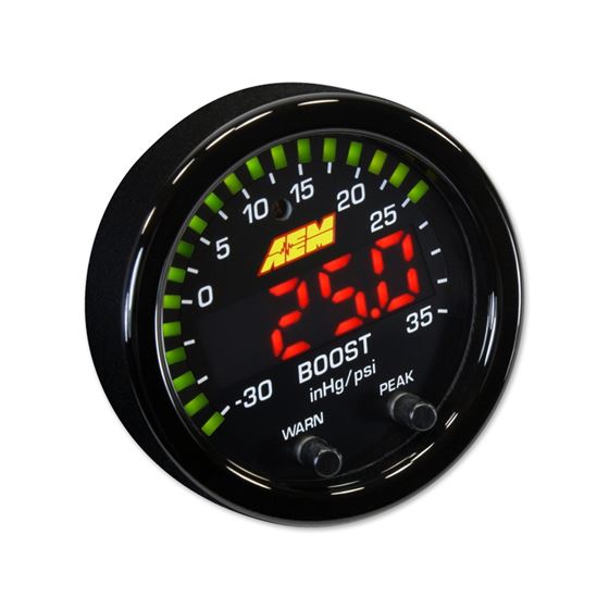 AEM X-Series Boost Pressure Gauge -30inHg35psi/-2