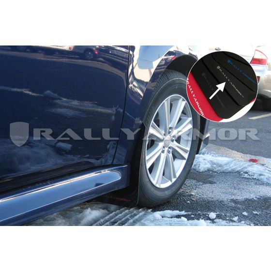 Rally Armor Black Mud Flap/Silver Logo for 2010-2